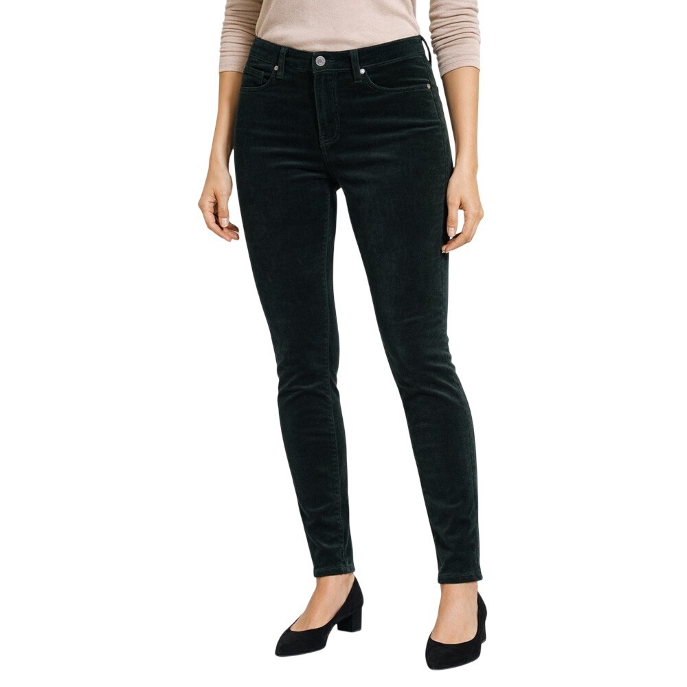 Well Worn dark green corduroy, skinny‎ pants size 6